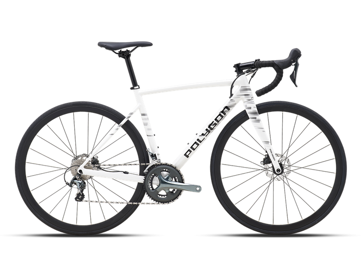 Bicicleta Ruta Polygon Strattos S4D White/Blk - Tiagra 10V