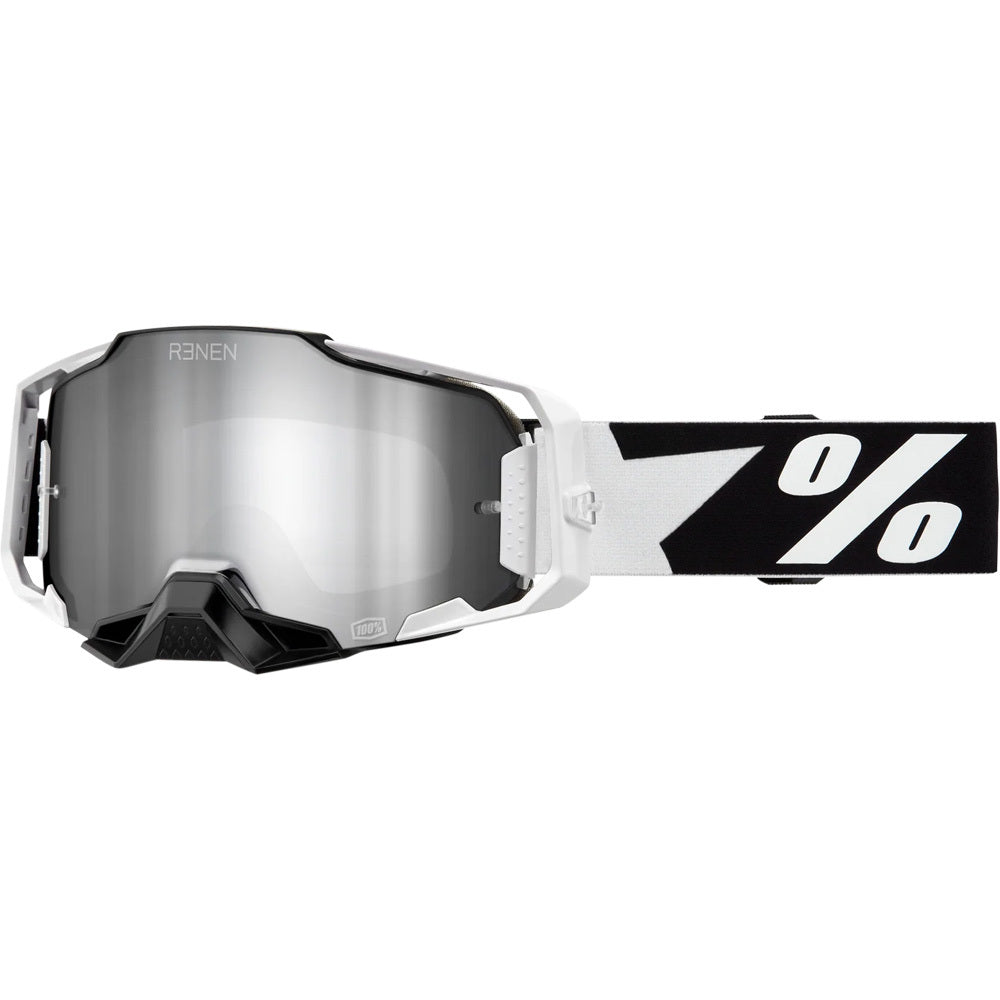 Antiparra 100% Armega Le Goggle Renen Starbleed - Mirror Silver Lens