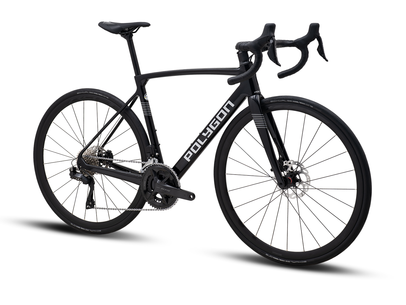 Bicicleta Ruta Polygon Strattos Carbon S7X Black- 105 Di2 12V