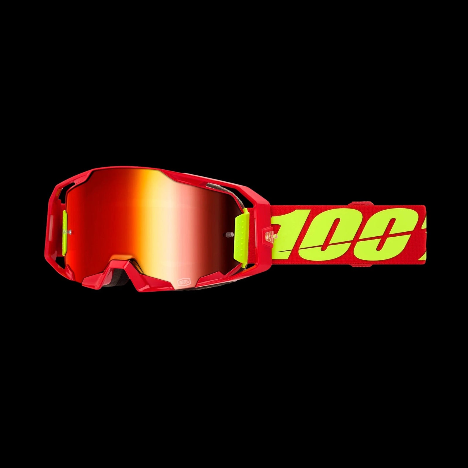 Antiparra 100% Armatic Goggle Red - Mirror Red Lens