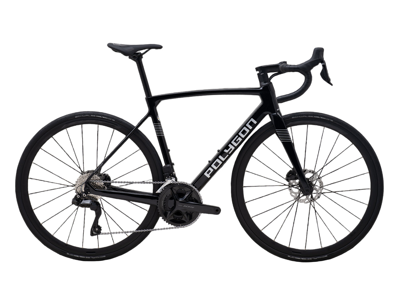 Bicicleta Ruta Polygon Strattos Carbon S7X Black- 105 Di2 12V