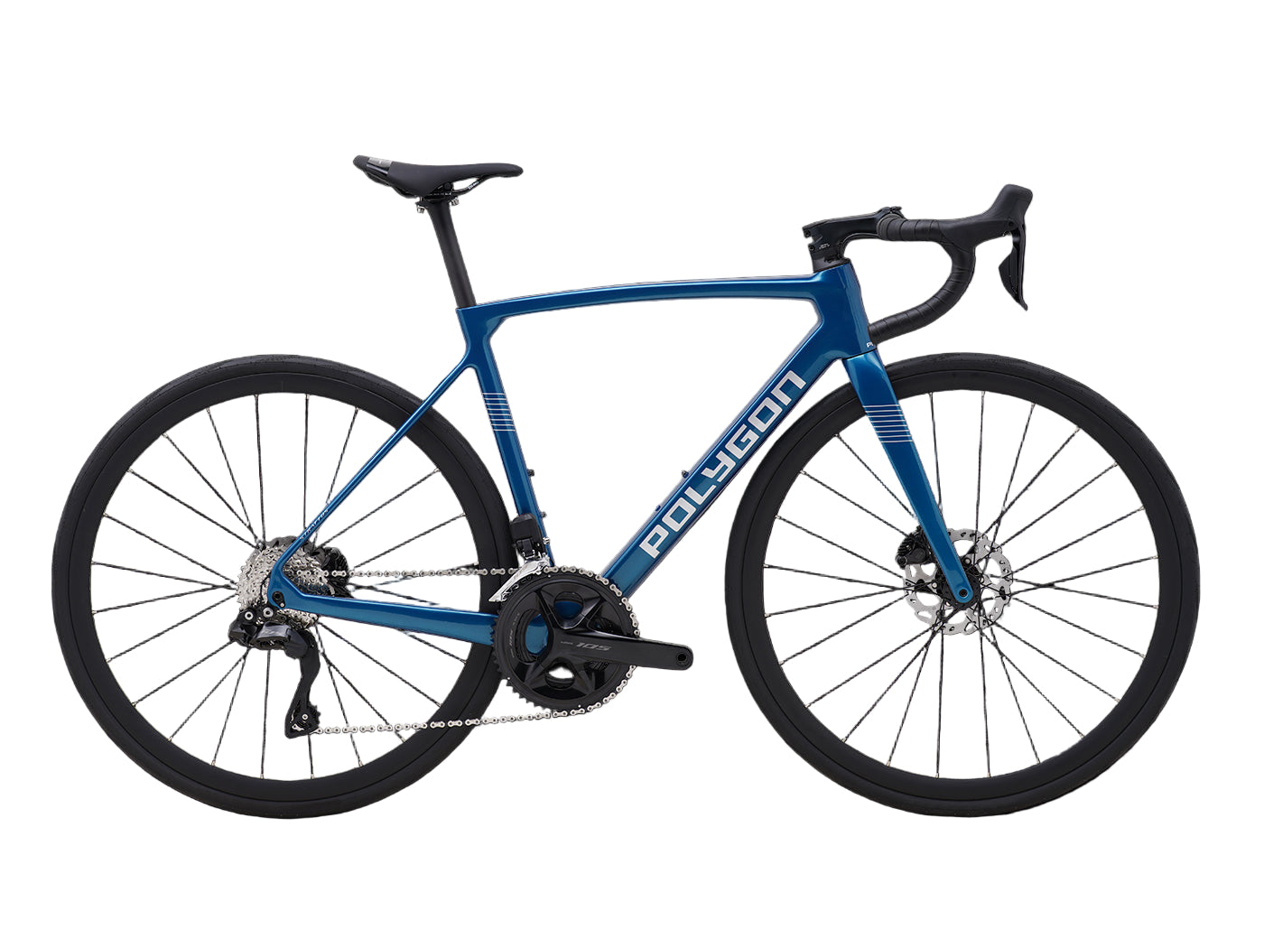 Bicicleta Ruta Polygon Strattos Carbon S7X Blue- 105 Di2 12V