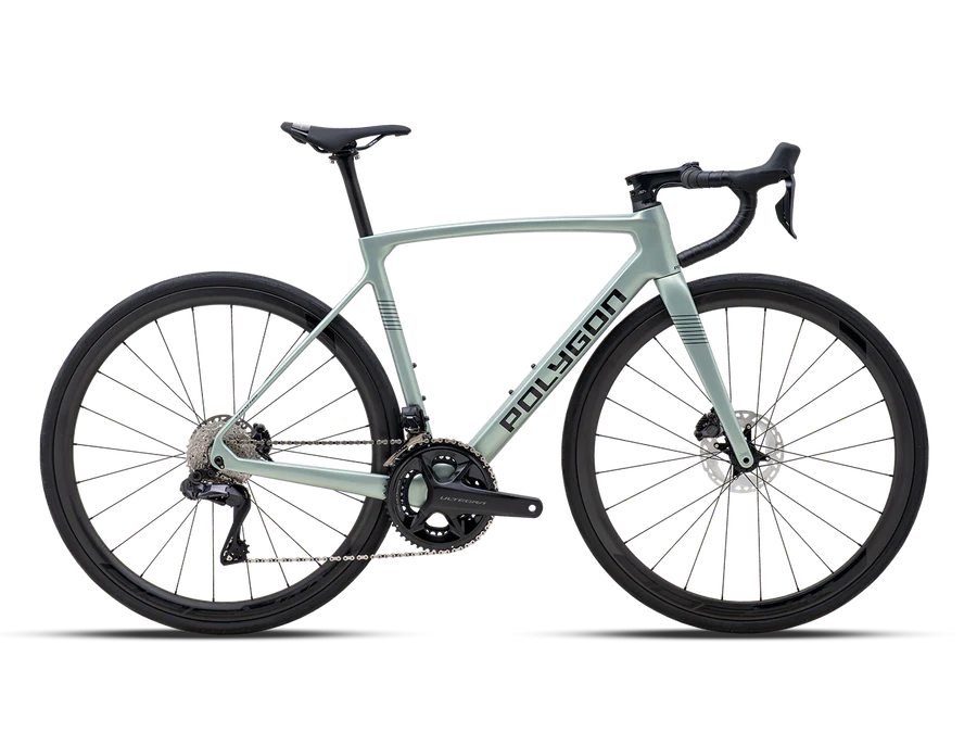Bicicleta Ruta Polygon Strattos Carbon S8X Sage Green - Ultegra Di2 12V