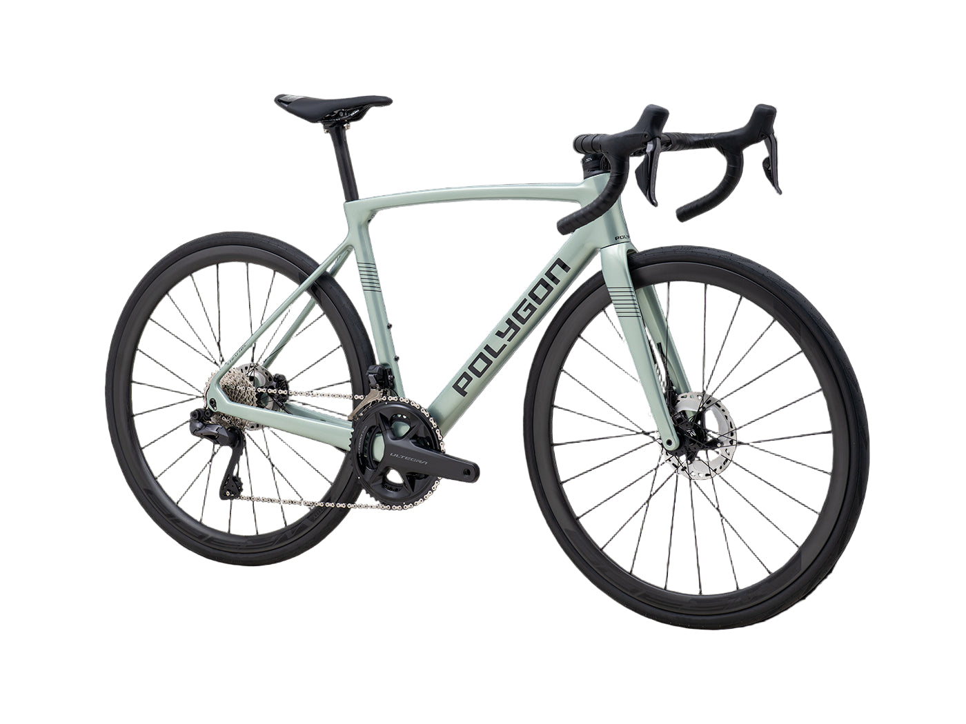 Bicicleta Ruta Polygon Strattos Carbon S8X Sage Green - Ultegra Di2 12V