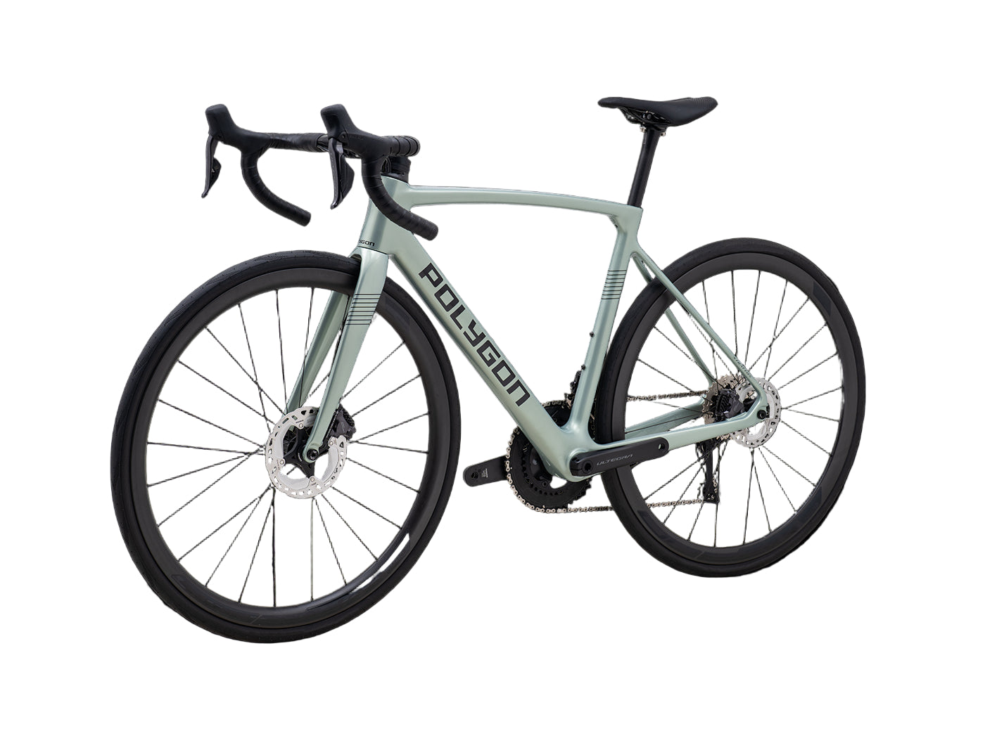 Bicicleta Ruta Polygon Strattos Carbon S8X Sage Green - Ultegra Di2 12V