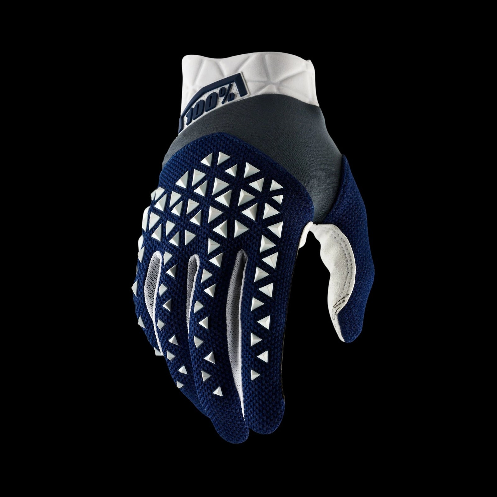 Guantes 100% Airmatic Navy/Steel/White