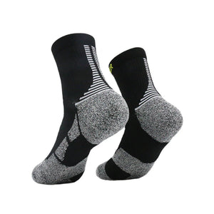 Calcetín de Running Finisher Pro Strider - Crew Negro